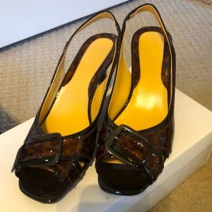 Cole Haan Tortoise Patent Heels